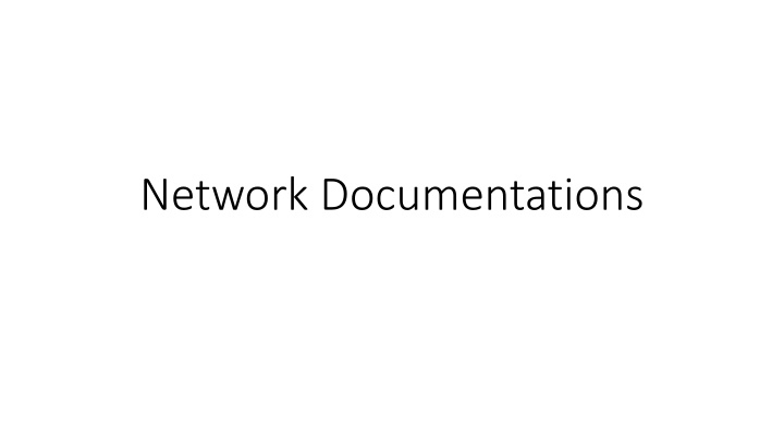 network documentations n.w