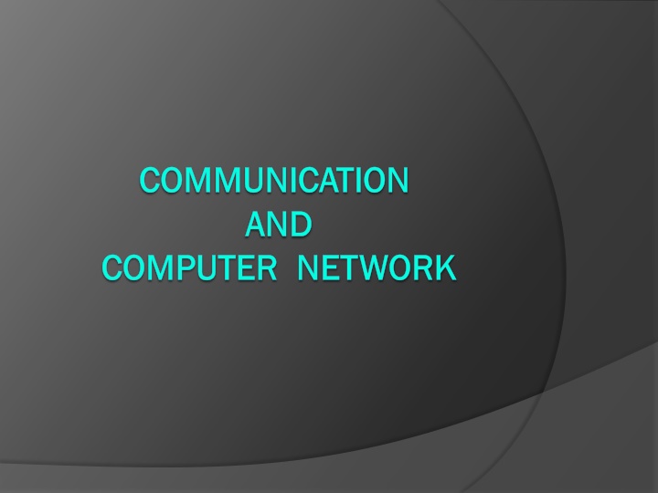 communication communication and and computer n.w