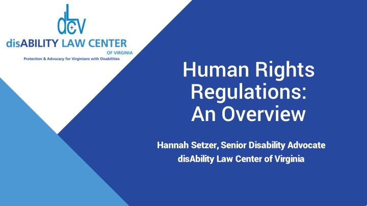 human rights regulations an overview n.w