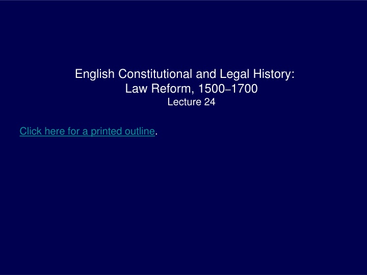 english constitutional and legal history n.w