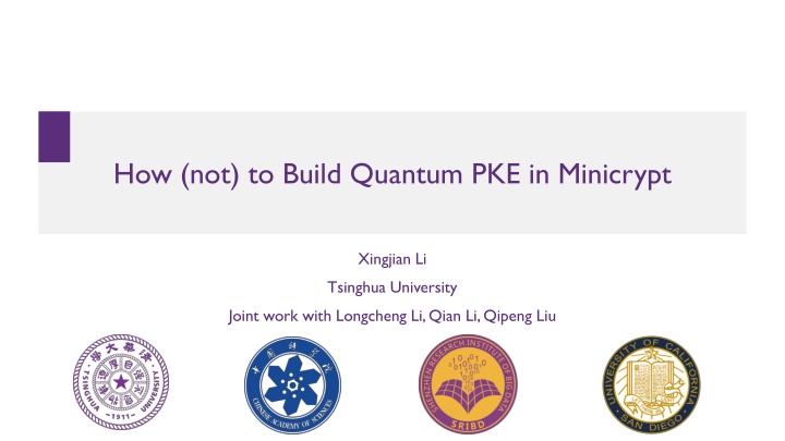 how not to build quantum pke in minicrypt n.w