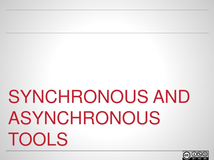 synchronous and asynchronous tools n.w