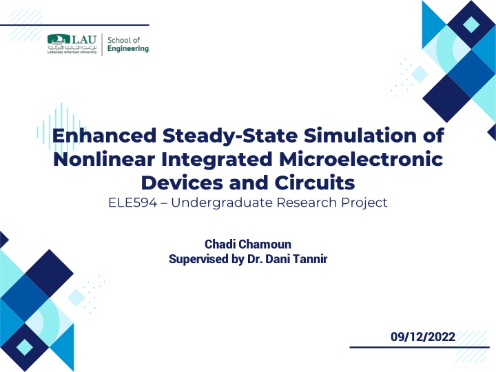 enhanced steady state simulation of nonlinear n.w