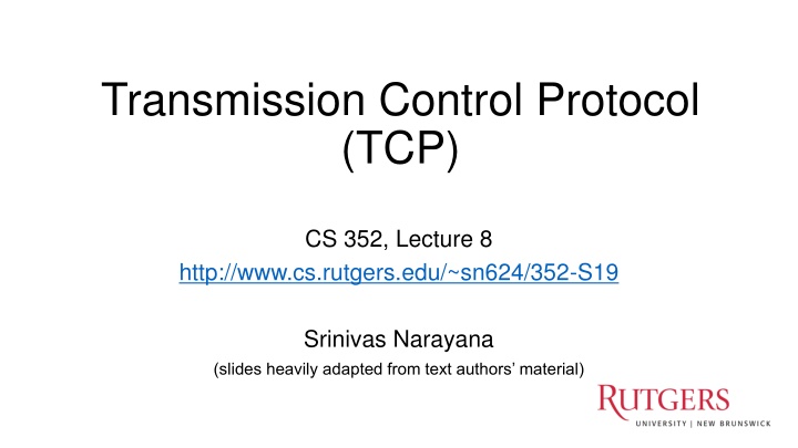 transmission control protocol tcp n.w