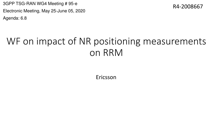 3gpp tsg ran wg4 meeting 95 e electronic meeting n.w