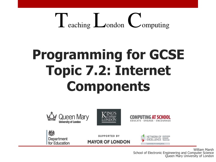 t eaching l ondon c omputing n.w