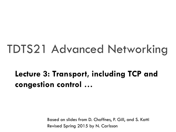 tdts21 advanced networking n.w