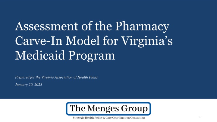 assessment of the pharmacy carve in model n.w