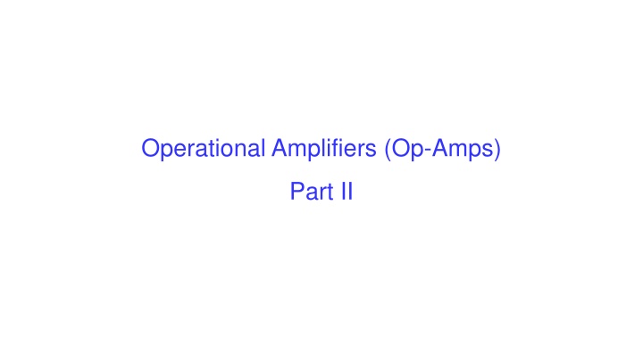 operational amplifiers op amps n.w