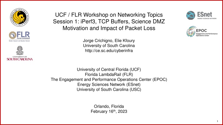 ucf flr workshop on networking topics session n.w