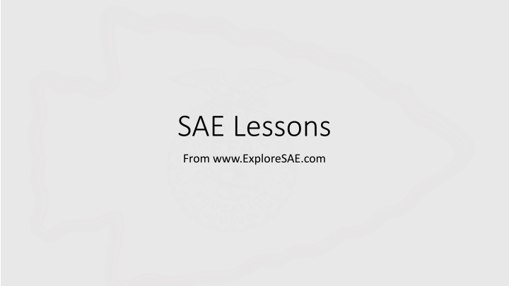 sae lessons n.w