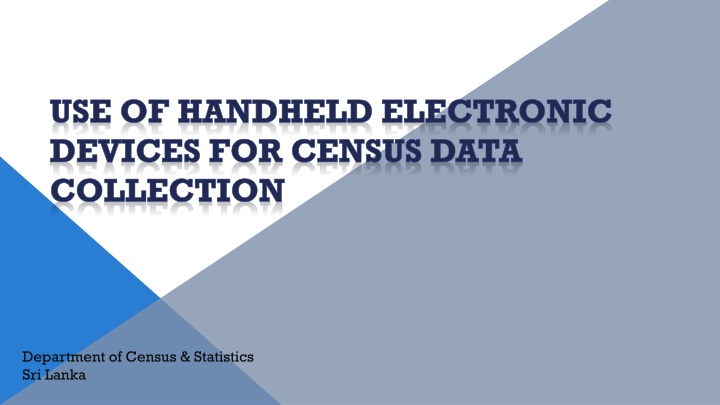 use of handheld electronic devices for census n.w