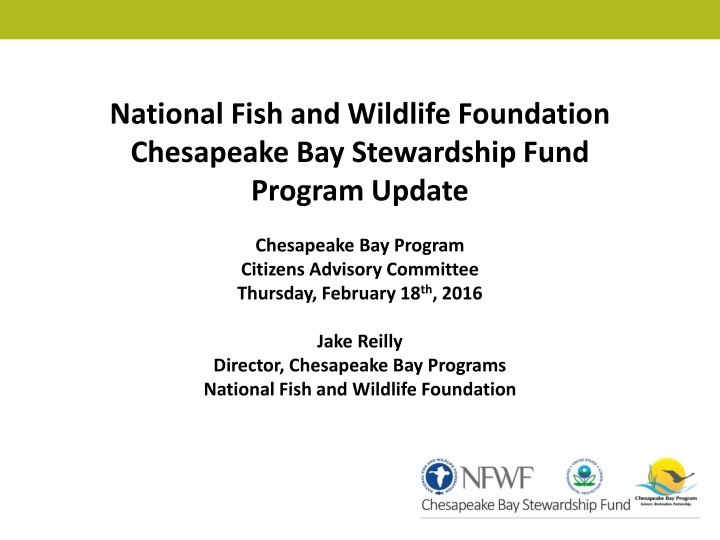 national fish and wildlife foundation chesapeake n.w
