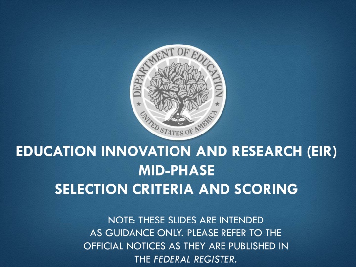 education innovation and research eir mid phase n.w