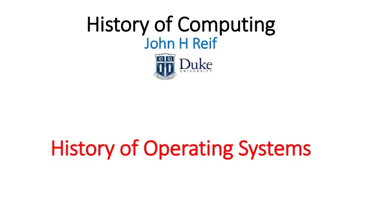 history of computing history of computing john n.w