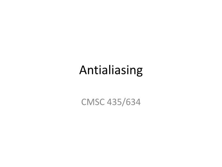 antialiasing n.w