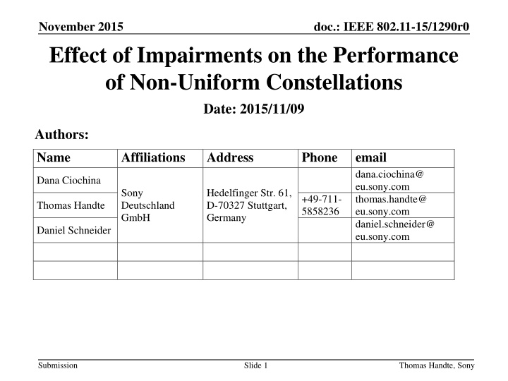 november 2015 effect of impairments n.w