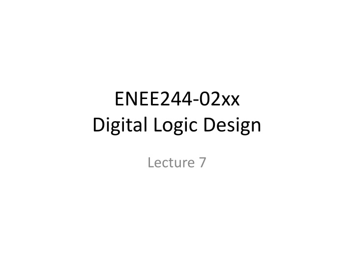 enee244 02xx digital logic design n.w