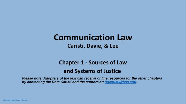 communication law caristi davie lee n.w