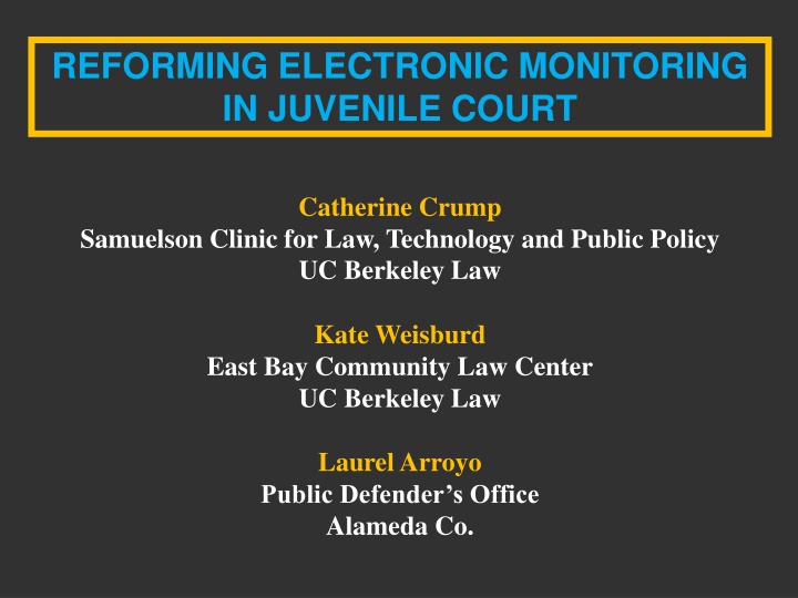 reforming electronic monitoring in juvenile court n.w