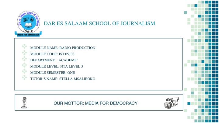 dar es salaam school of journalism n.w