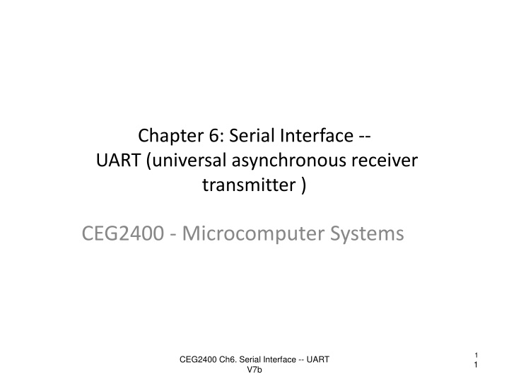 chapter 6 serial interface uart universal n.w