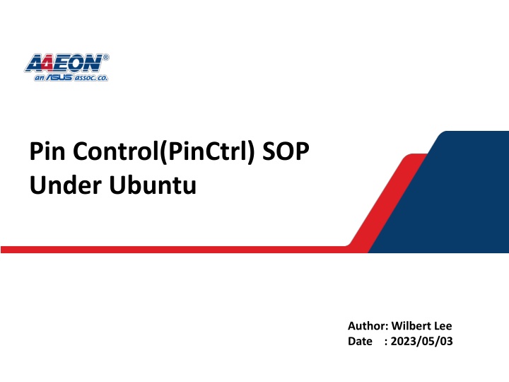 pin control pinctrl sop under ubuntu n.w