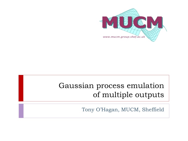 gaussian process emulation of multiple outputs n.w