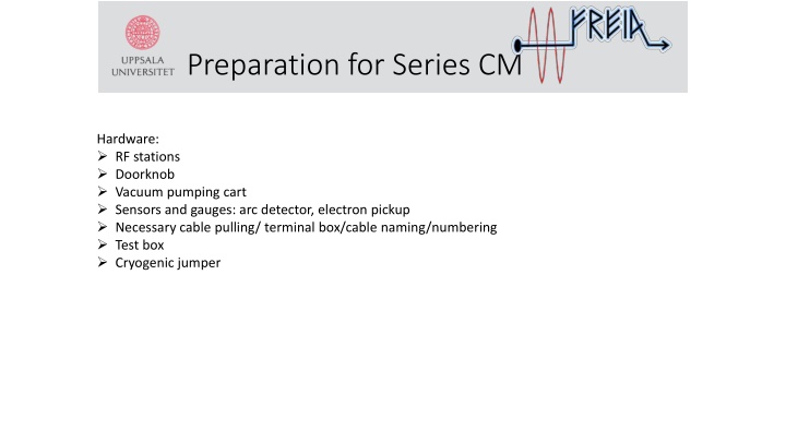 preparation for series cm n.w