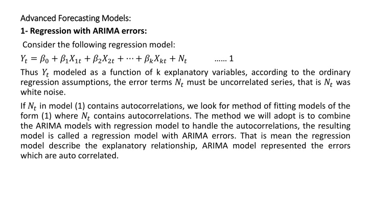 advanced forecasting models advanced forecasting n.w