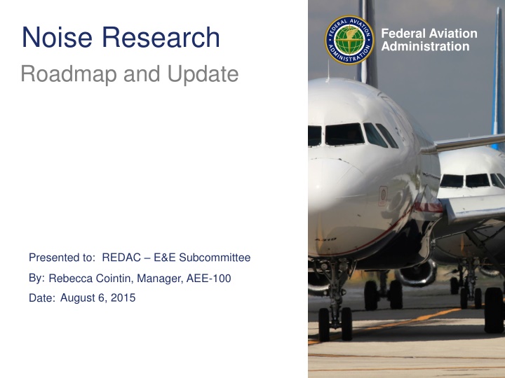 noise research roadmap and update n.w