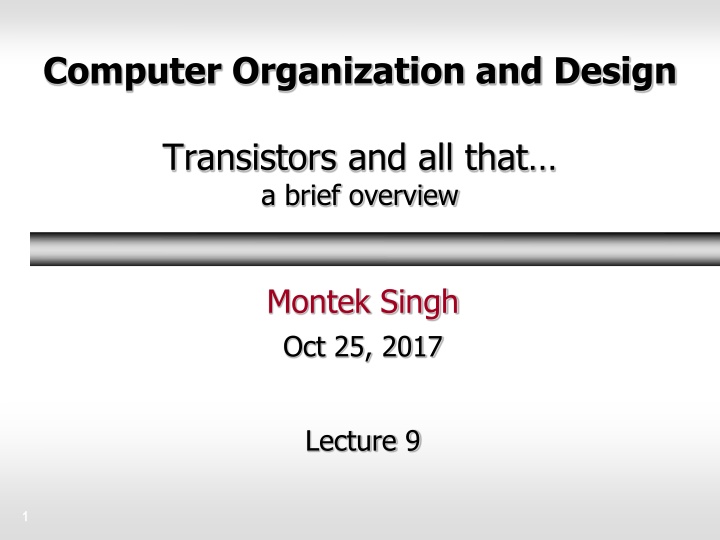 computer organization and design n.w