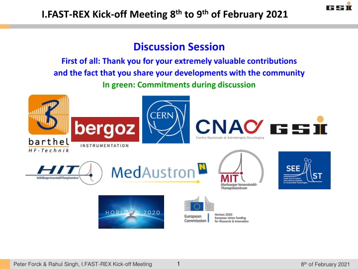 i fast rex kick off meeting n.w