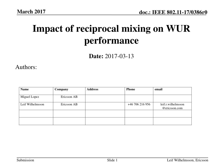 march 2017 n.w