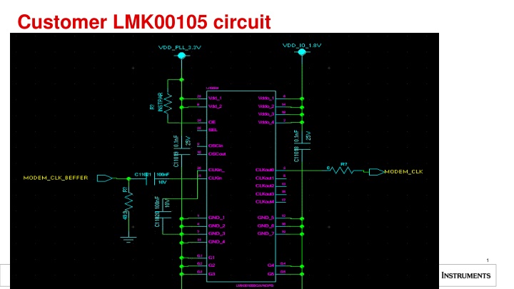 customer lmk00105 circuit n.w