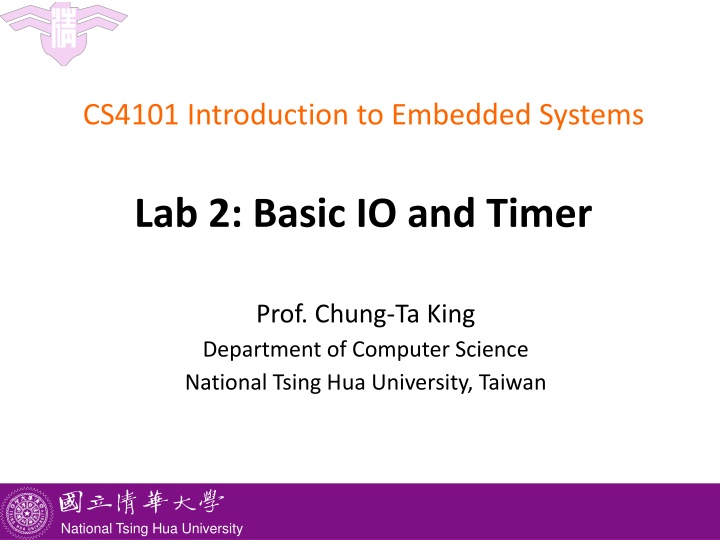 cs4101 introduction to embedded systems n.w