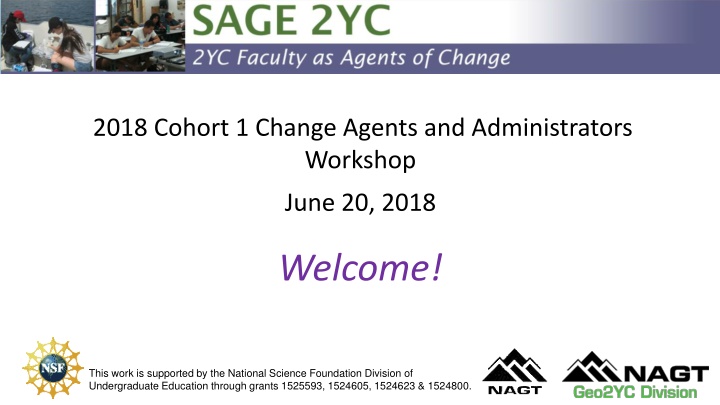 2018 cohort 1 change agents and administrators n.w