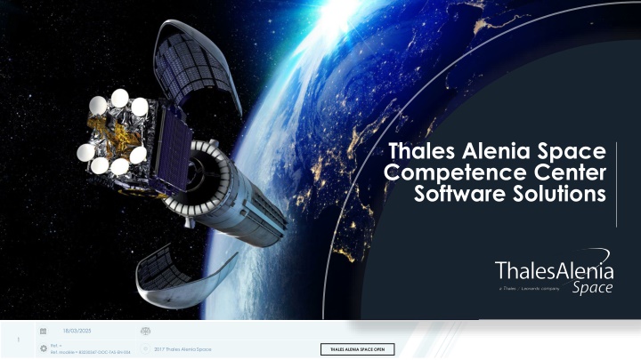 thales alenia space competence center software n.w