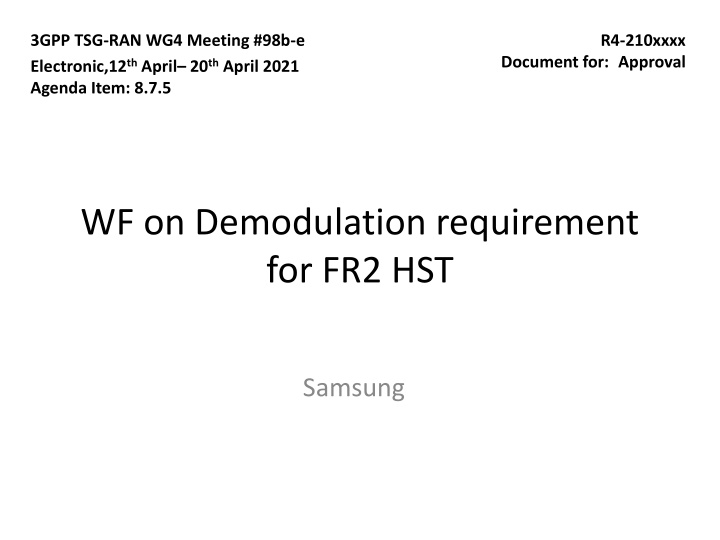 3gpp tsg ran wg4 meeting 98b e electronic n.w