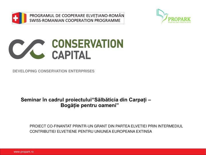 developing conservation enterprises n.w