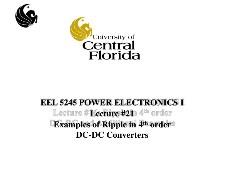 eel 5245 power electronics i lecture 21 examples n.w
