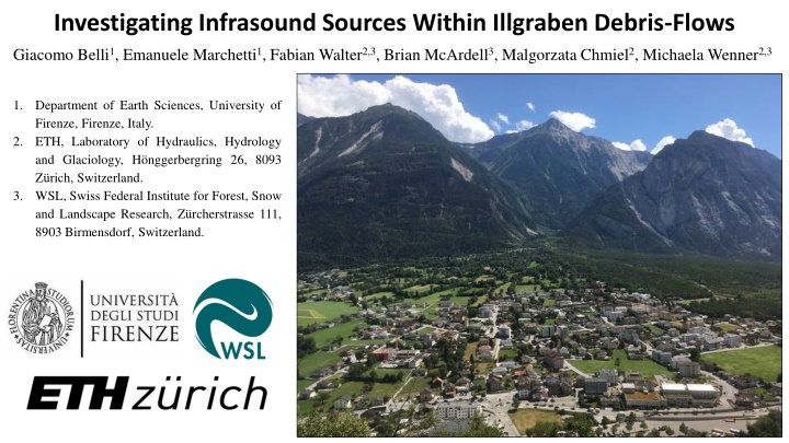 investigating infrasound sources within illgraben n.w