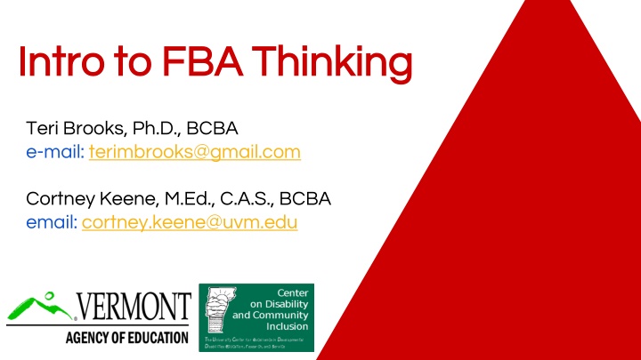 intro to fba thinking intro to fba thinking n.w