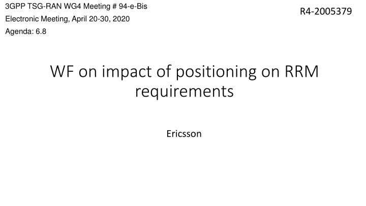 3gpp tsg ran wg4 meeting 94 e bis electronic n.w