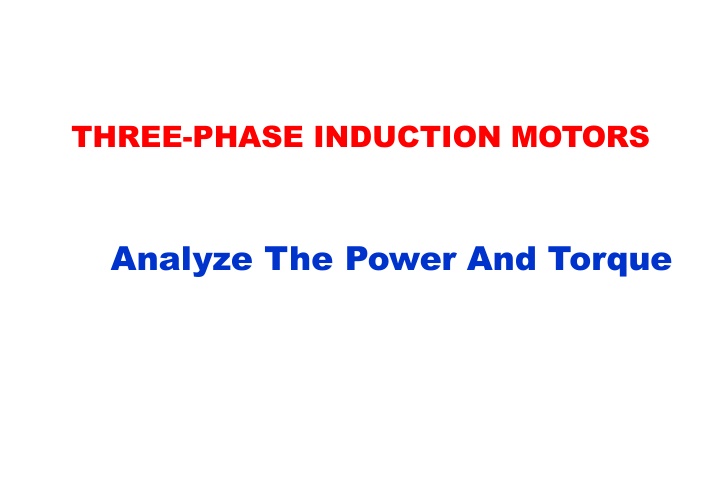 three phase induction motors n.w