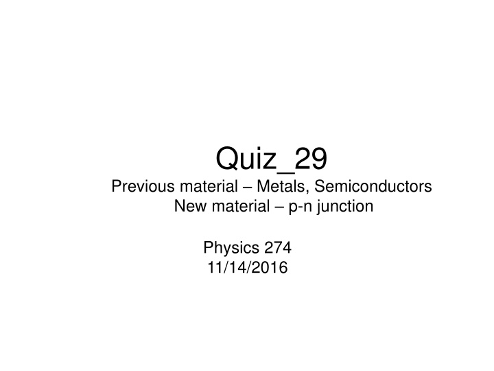 quiz 29 n.w