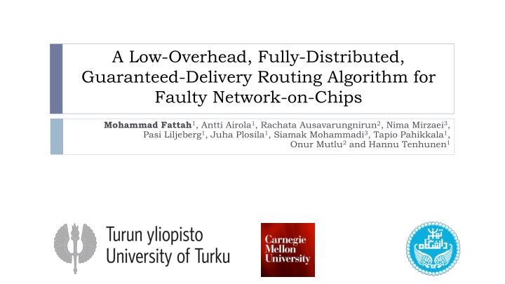 a low overhead fully distributed guaranteed n.w