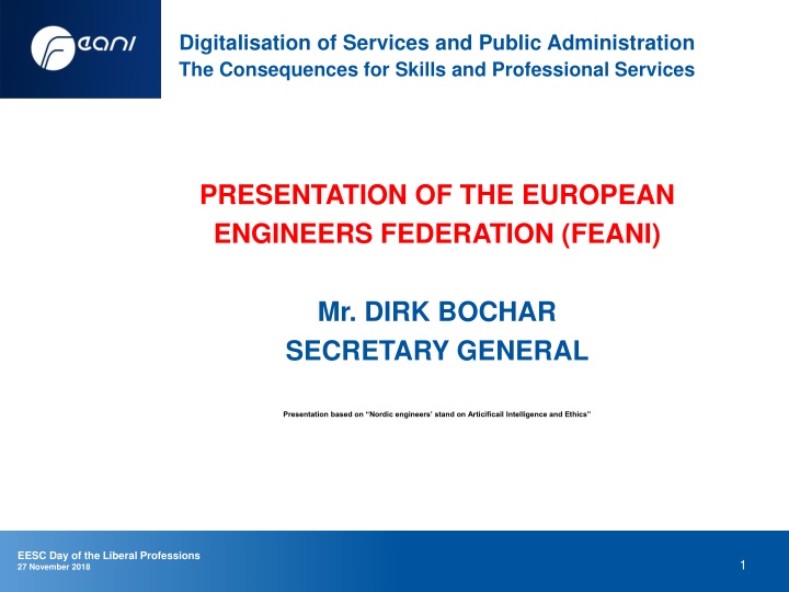 digitalisation of services and public n.w
