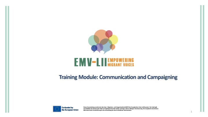 training module communication andcampaigning n.w