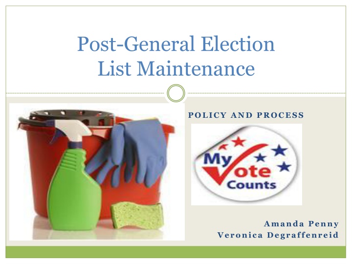 post general election list maintenance n.w